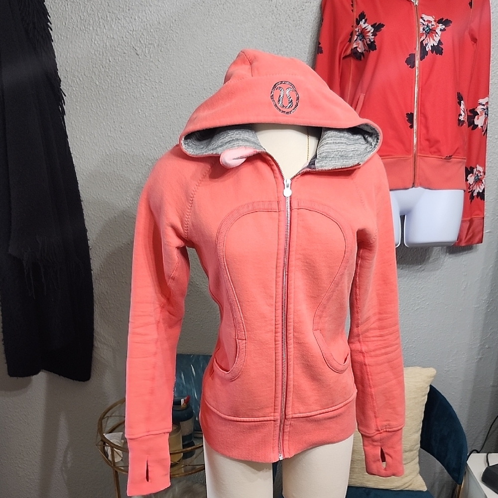 Lululemon Special Edition Coral Zip UP Hoodie Jacket